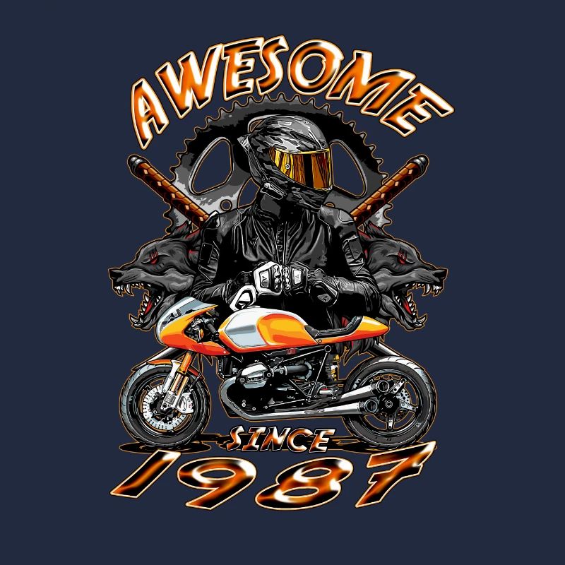 Awesome since 1987, Biker Geburtstag