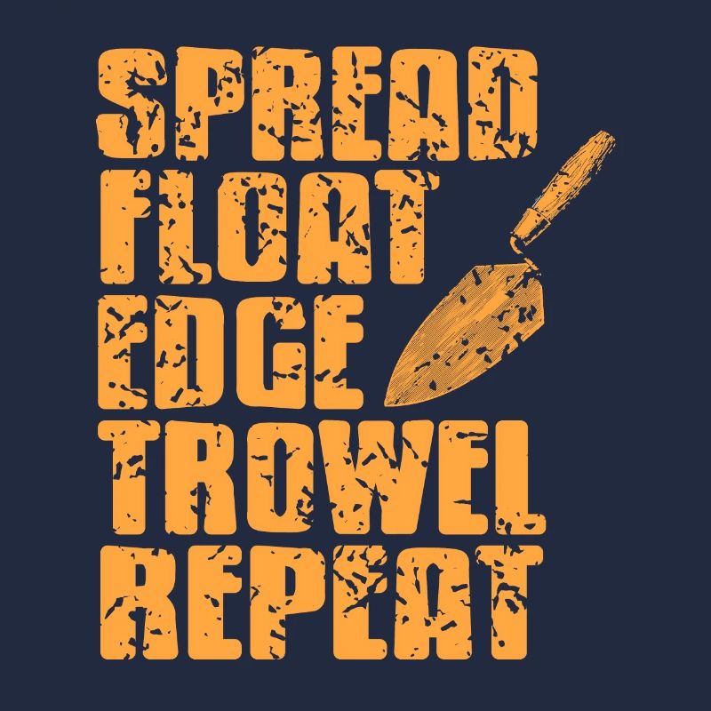 Spread Float Edge Trowel Répéter Rétro Drôle Mason