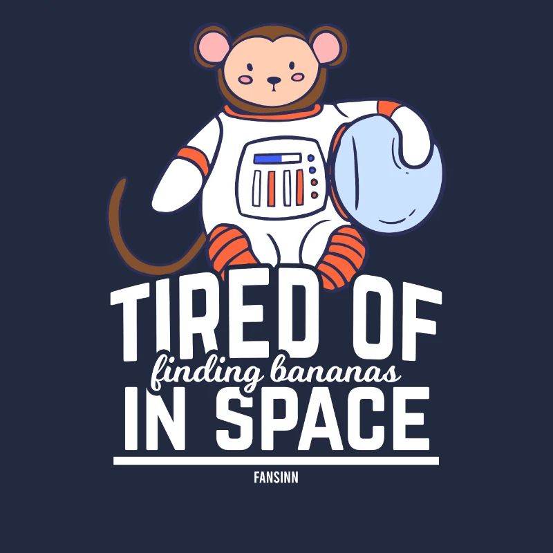 Monkey Moon Universe Space Astronaut