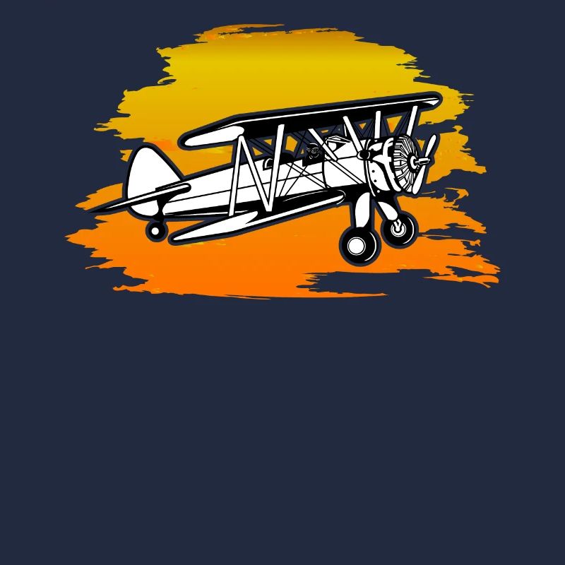 Biplane Airplane Pilot Flight Instructor Gift