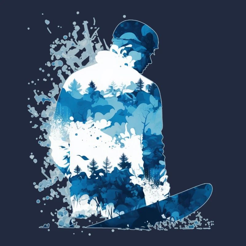 Snowboarder Abstract