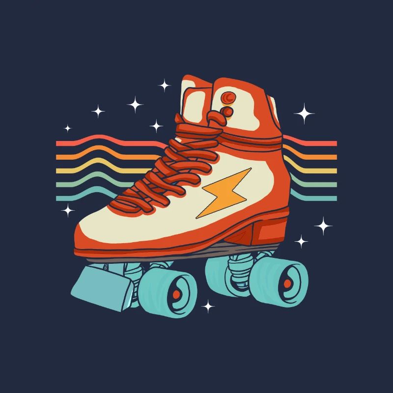 Inline Skate Cadeau Rollskates Roller 70s