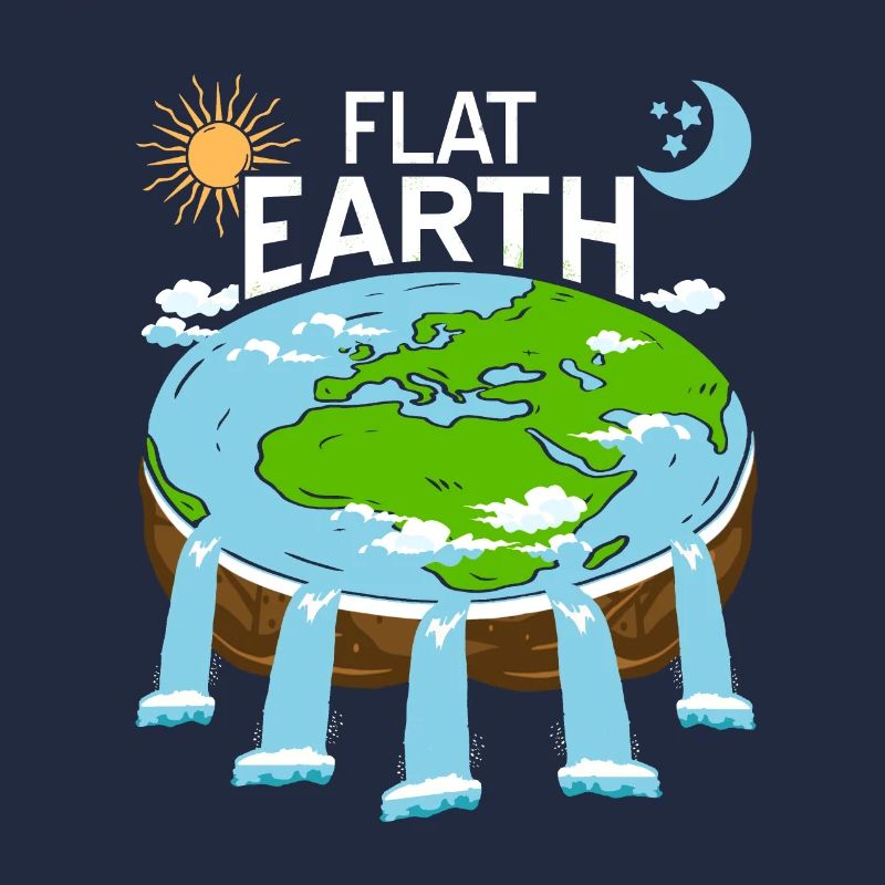 FLAT Earth Retro Flat Earther Designs