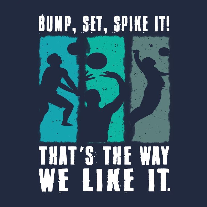 Bump Set Spike It Volleyball Graphic Gift Idea