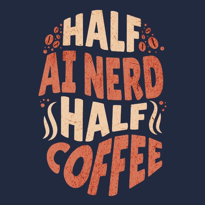 Künstliche Intelligenz halb KI Nerd halb Kaffee