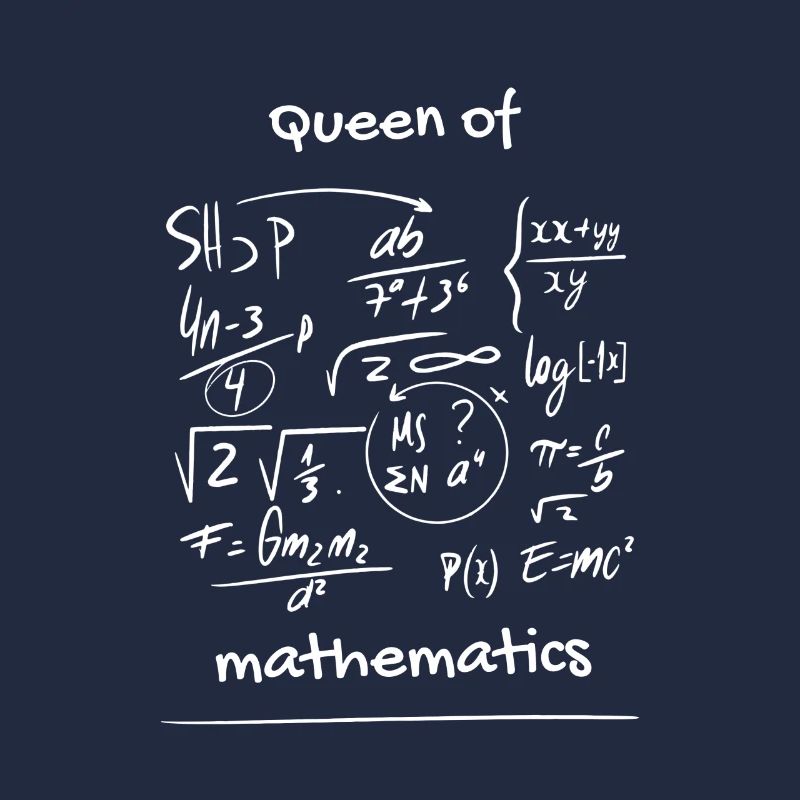 Queen Of Mathematics Designs de mathématiciens impressionnants