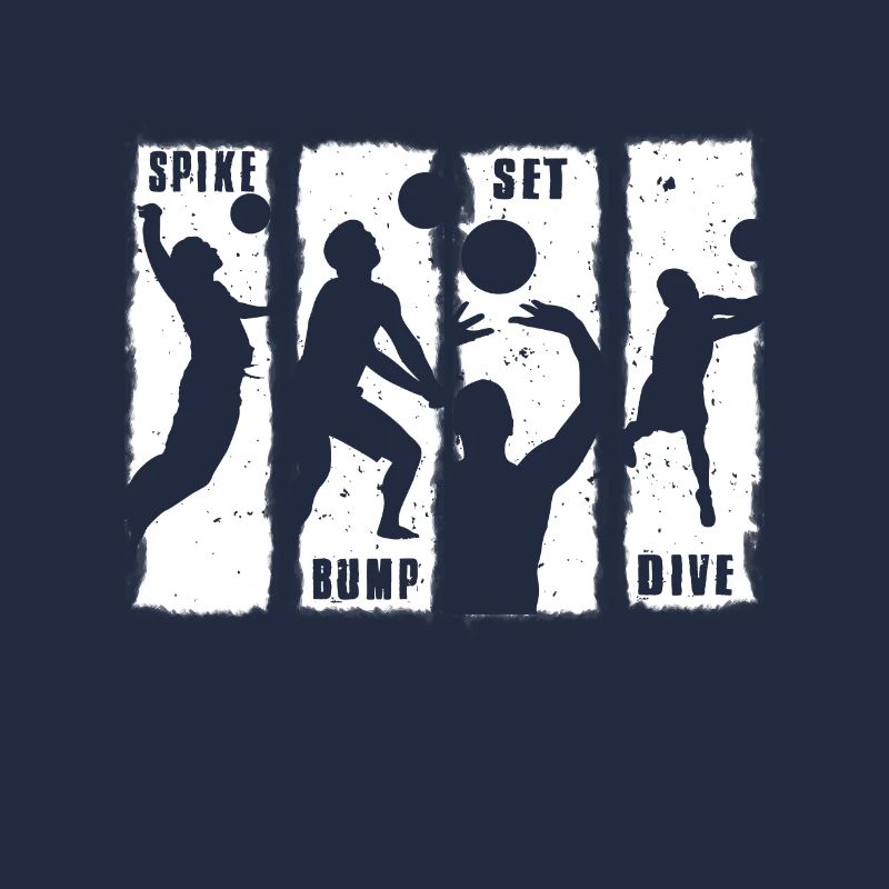 Spike Bump Set Dive Volleyball Cadeau graphique