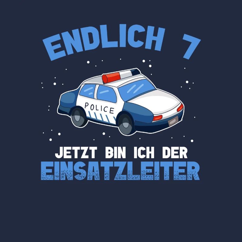 Polizei sieben Jahre 7. Geburtstag Junge Polizei