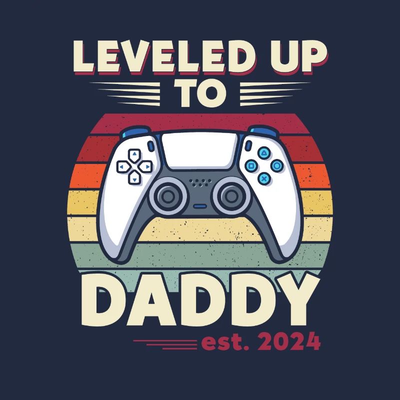 Leveled Up To Daddy Est. 2023 Controller