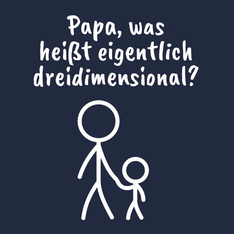 Strichmännchen - Spruch - Dimension - Ironie