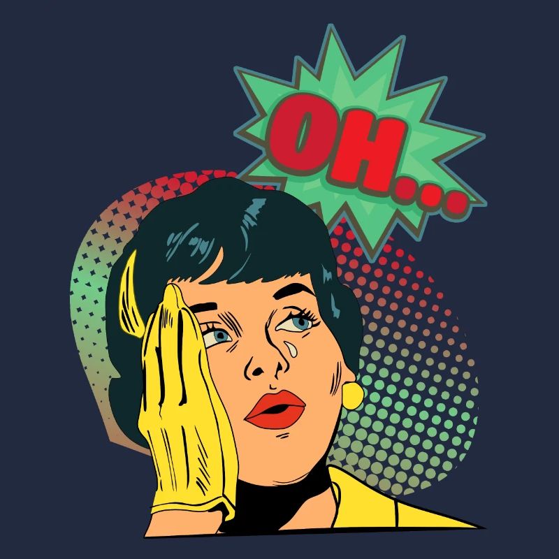 Comic, Comic-Strips, Mädchen, Crying-Girl, Spruch