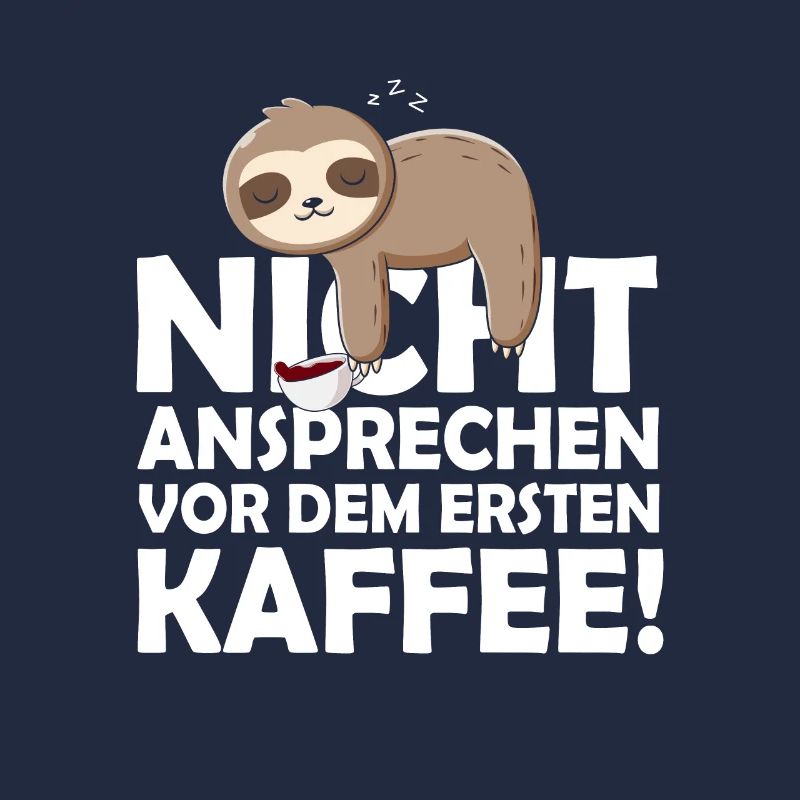Faultier Nicht Ansprechen Vor Dem Ersten Kaffee