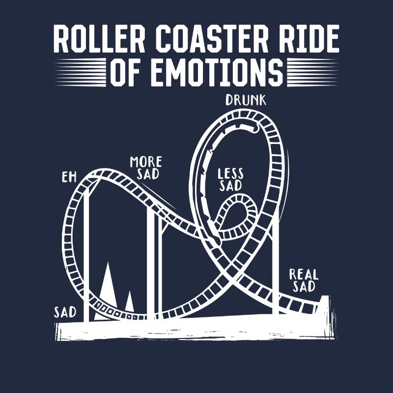 Roller Coaster Ride Of Emotions Looping Gift