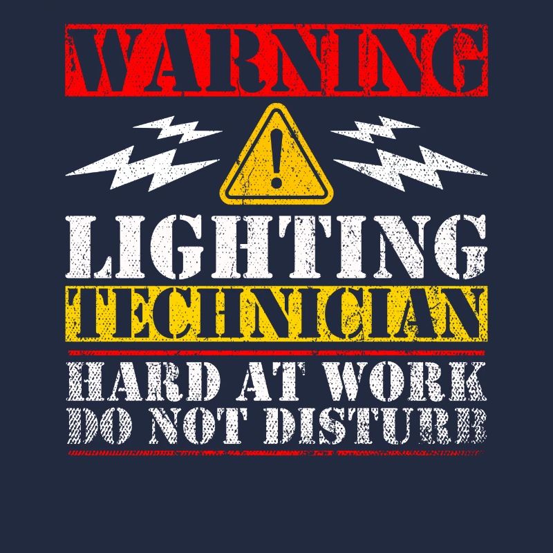 Warning Lightning Technician At Work