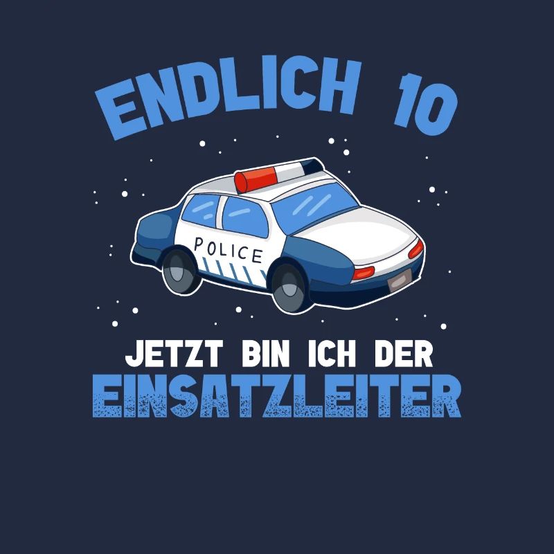 Polizei 10. Geburtstag Junge Polizei