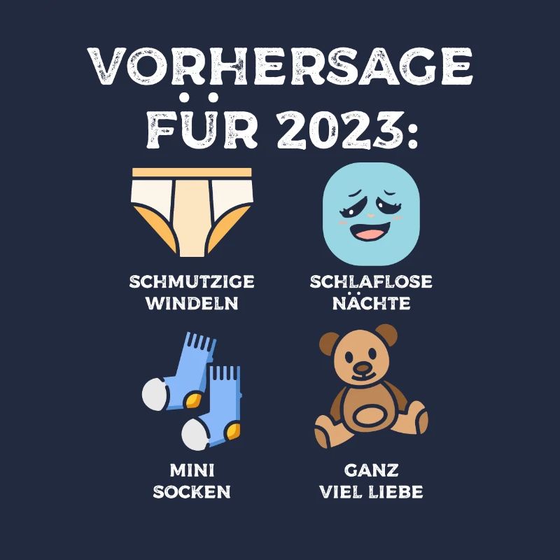 Werdende Eltern Vorhersage für 2023 Werdender Papa