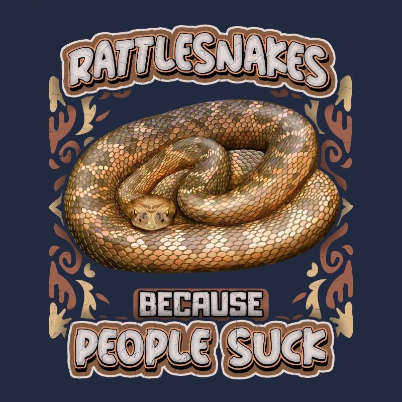 Serpent, serpent à sonnette, slogan People-Suck