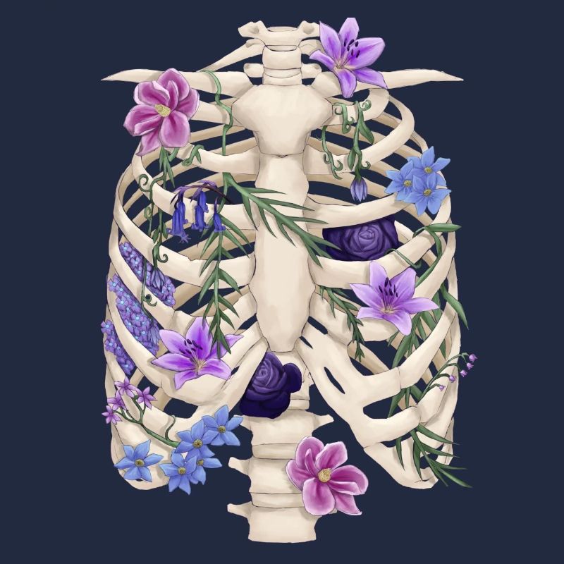 Rippchen mit Blüten