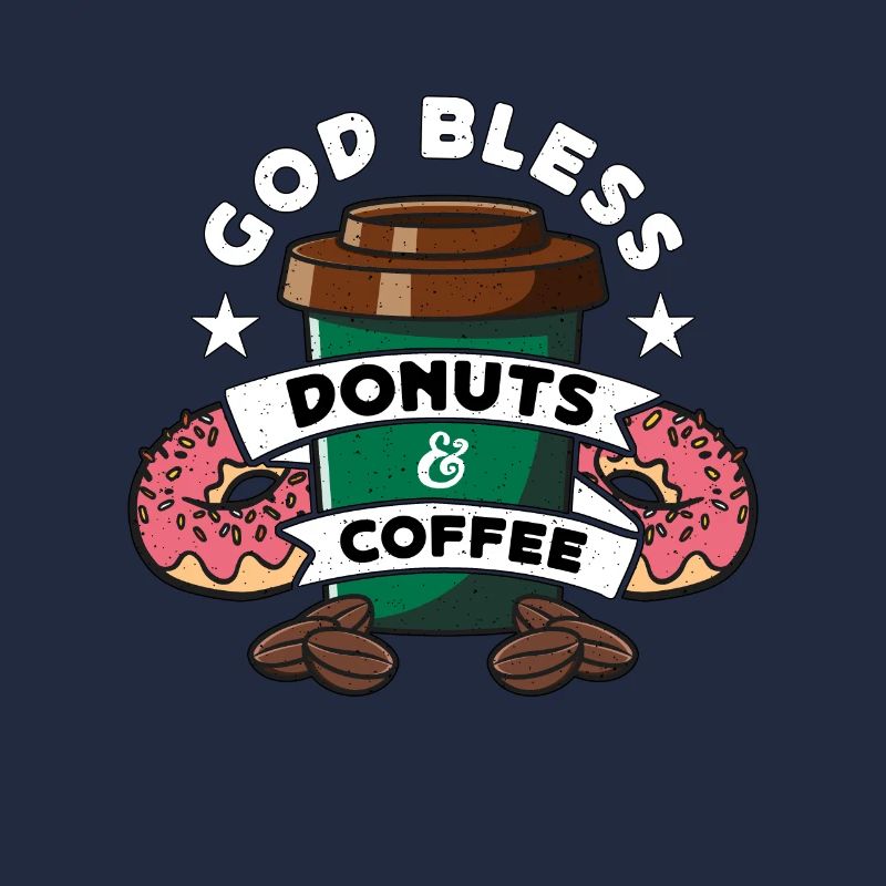 Coffee & Doughnuts God Bless Donuts & Breakfast