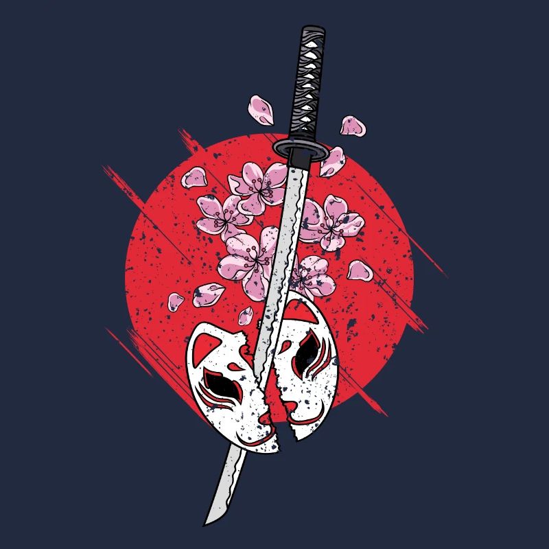 Anime Maske Kitsune Samurai Oni Monster