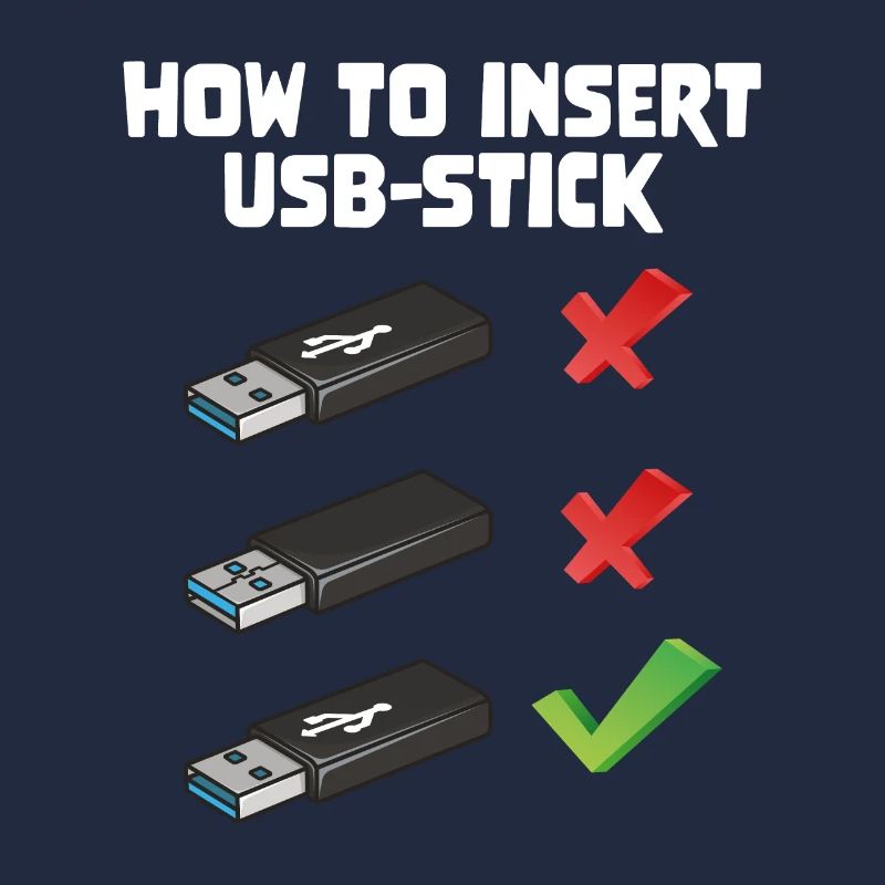 How To Insert USB Stick Funny Programmer Meme
