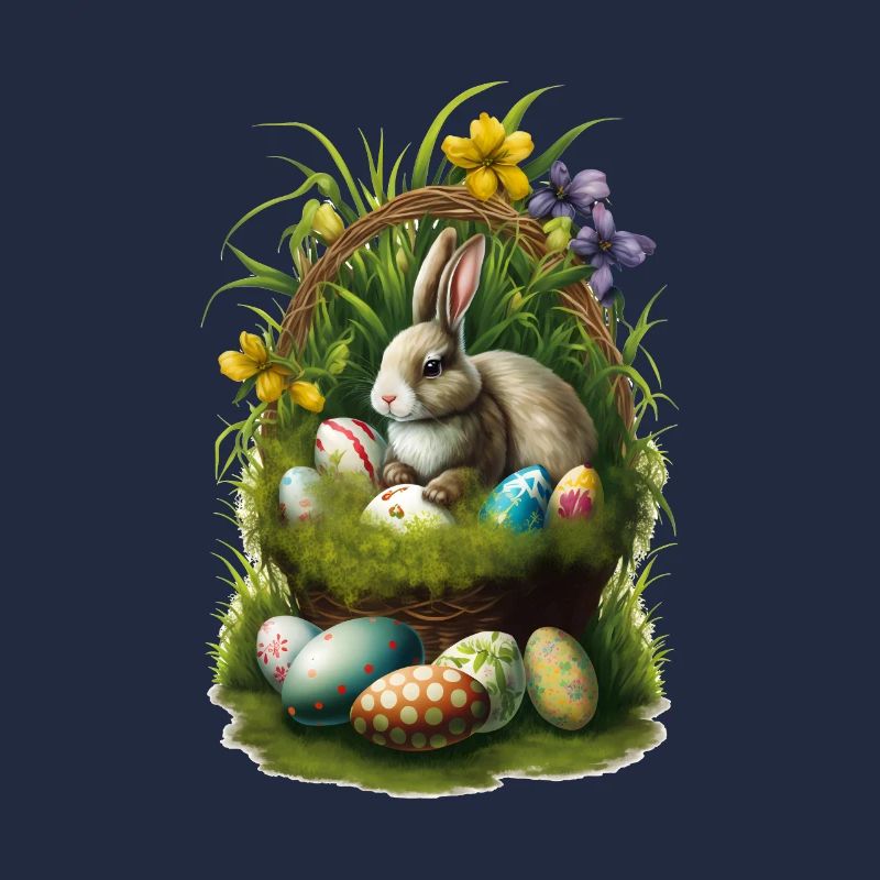 Easter Bunny with Easter Eggs Easter
