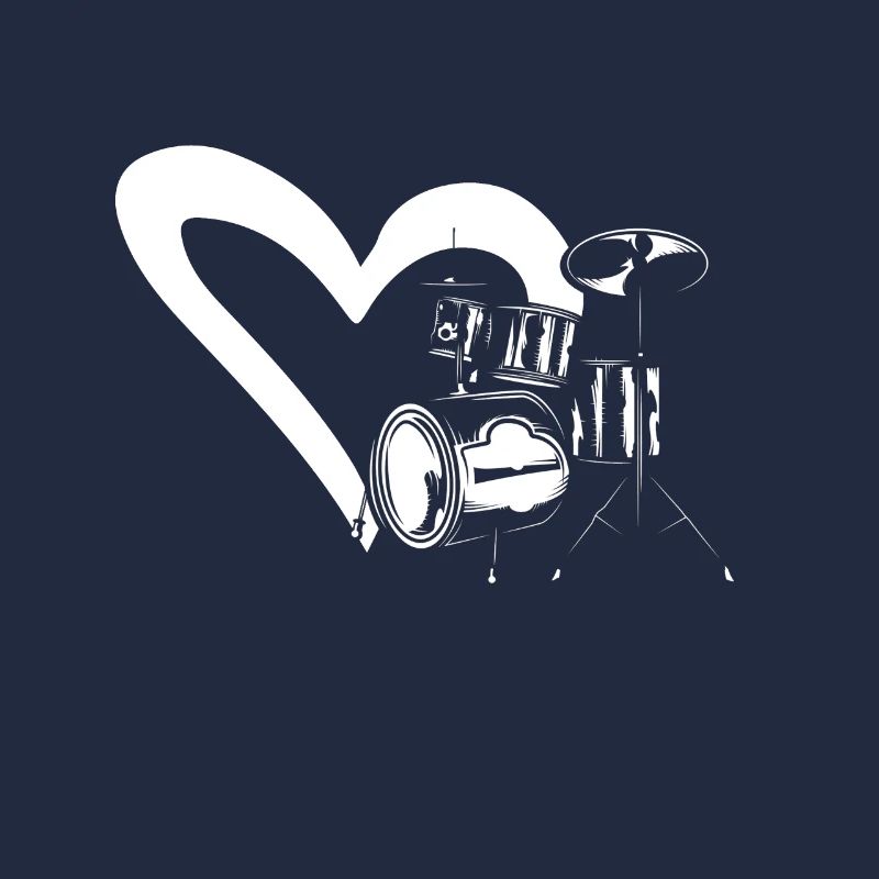 Heart Drum Drumming Set Drum Player Instrument Dru