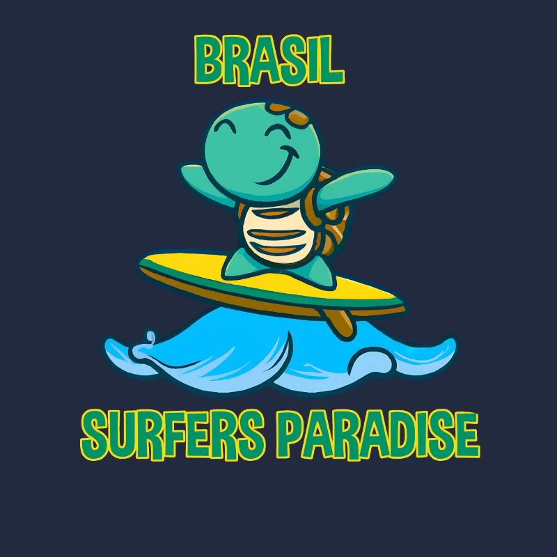 Turtle on surfboard with sunscreen