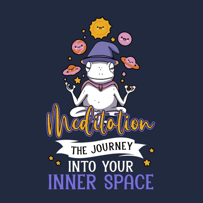 Space Mushroom Meditating Solar System Science Fan