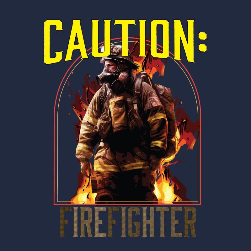 Caution Firefighter Fire Rescue Fireman