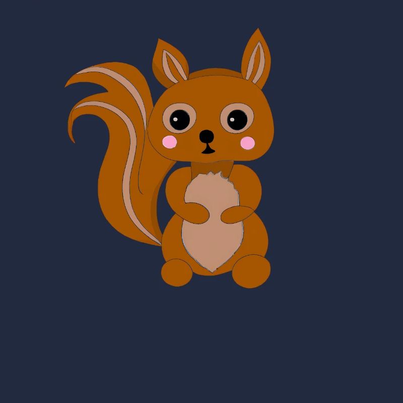 Süßes Kawaii Eichhörnchen