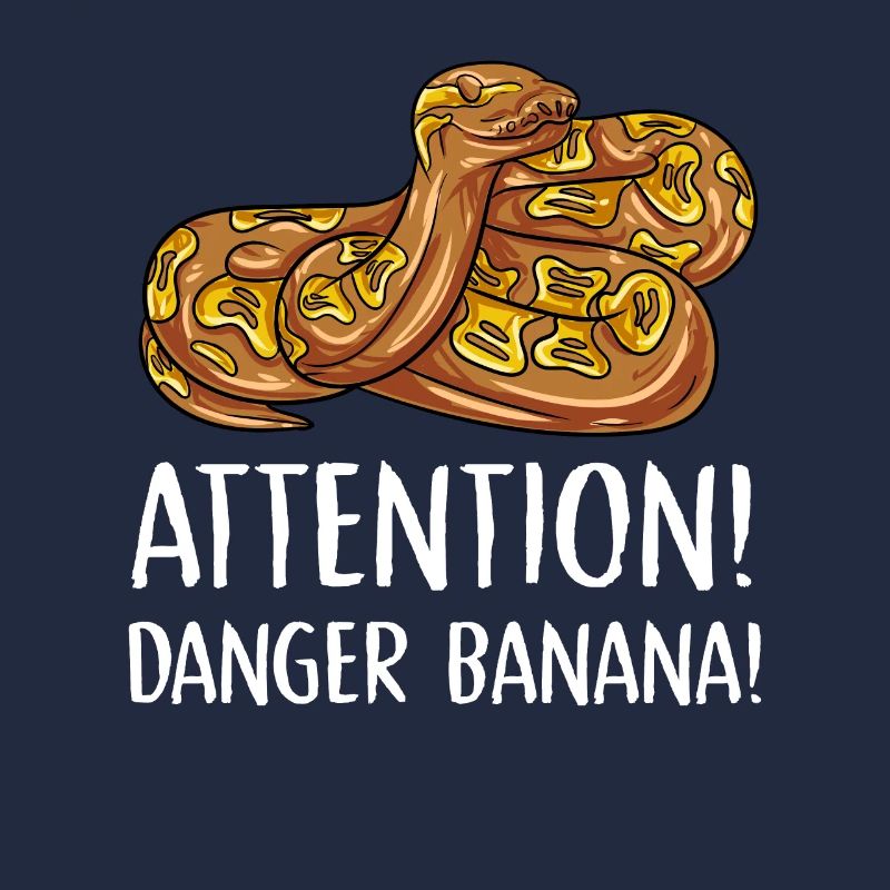 attention danger banana Design for a python lover