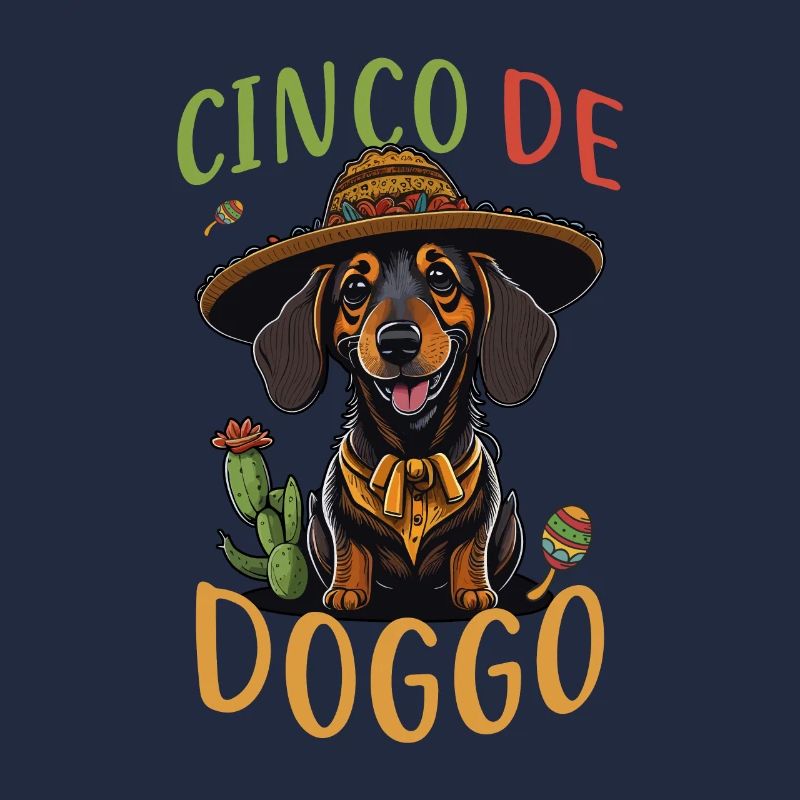 Dackel Cinco de Mayo Cinco de Doggo