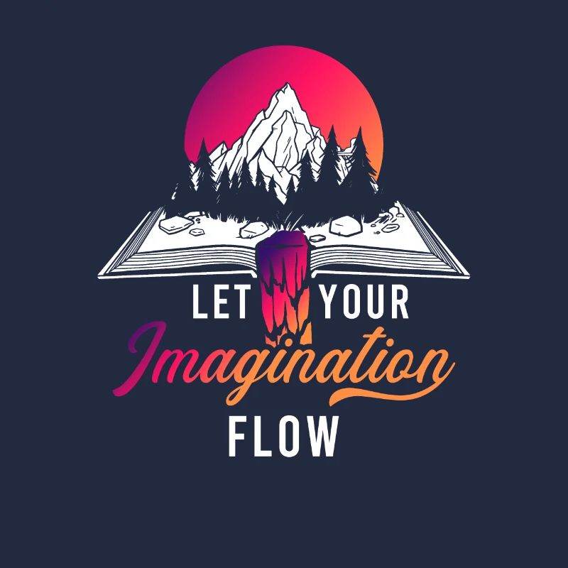 Space River Mountain Imagination