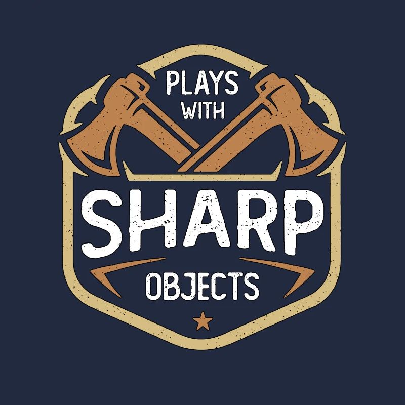 Le lancer de hache joue avec des objets pointus Double hache