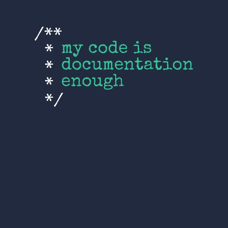 Mon code est assez documenté développeur