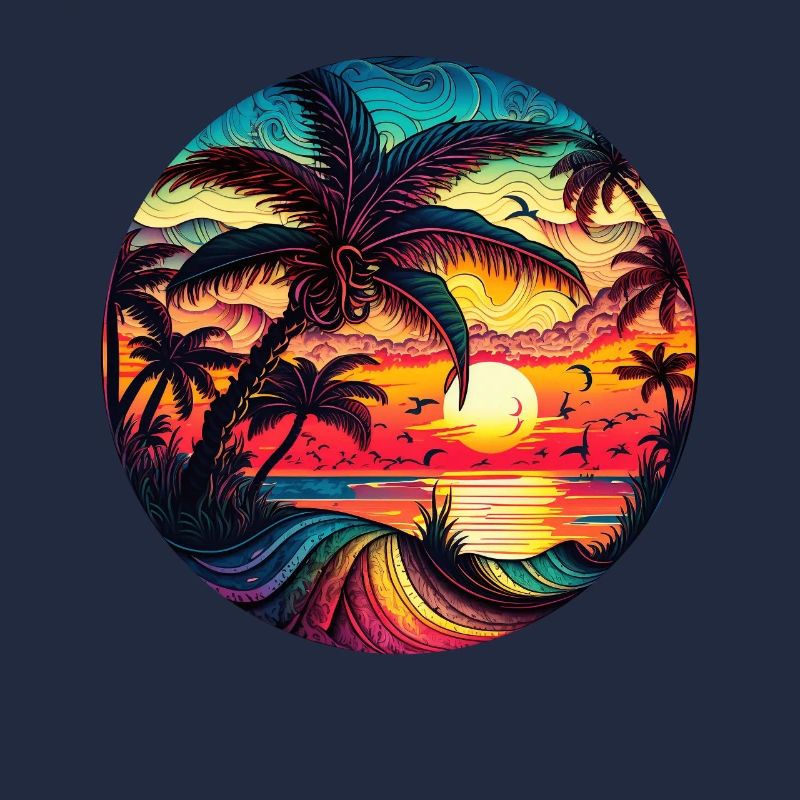 Sunset Over The Ocean