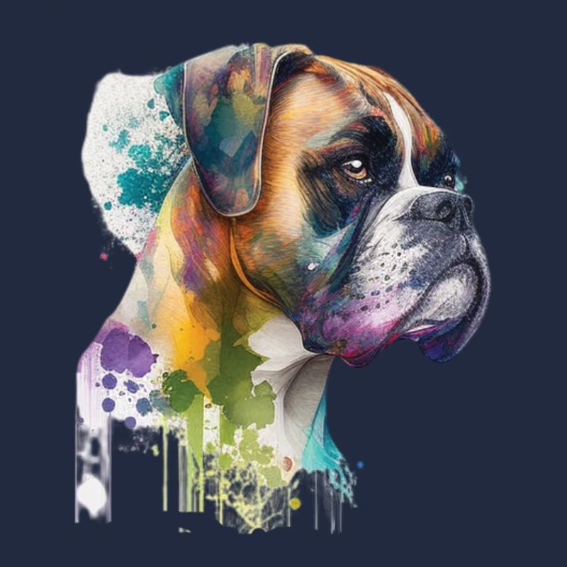 Conception de l’aquarelle allemande Boxer Dog