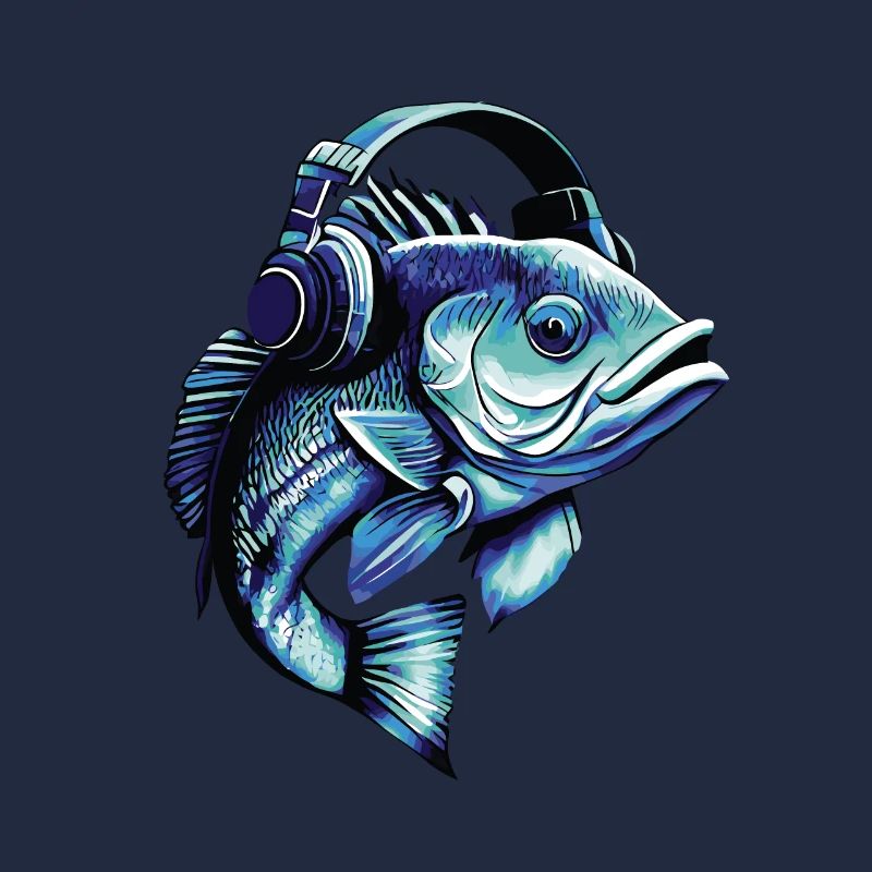 Pêchez avec des écouteurs