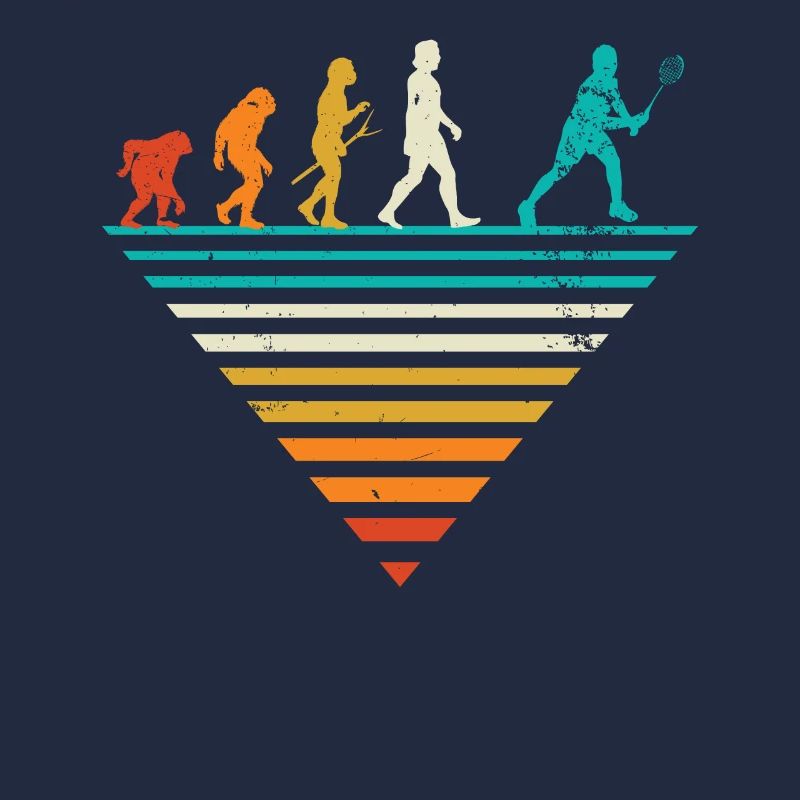Menschliche Evolution - Vintage Badminton