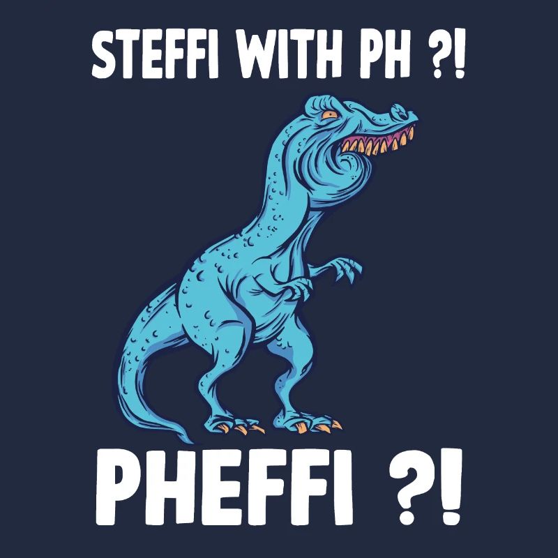 Steffi nom chemise drôle trex mème overbite
