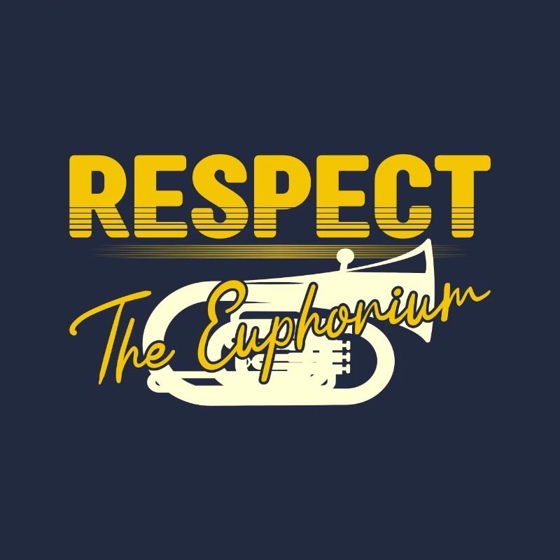 Respect The Euphonium Baritone Player Gift Idea