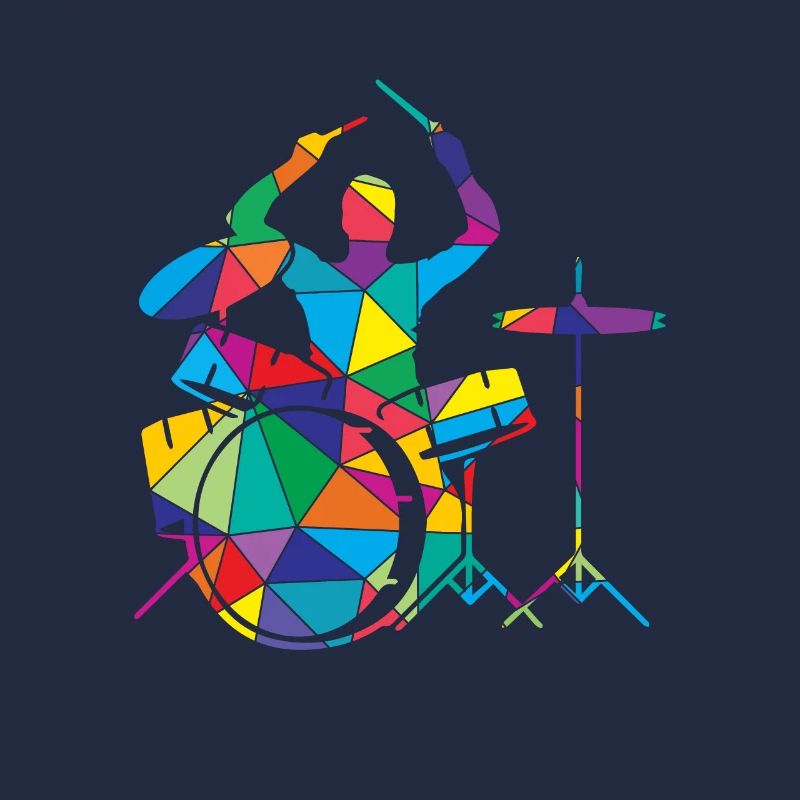 Low Poly Musical Polygon Drum