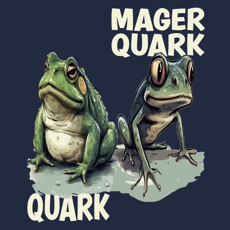 frog tadpole curd curd diet low-fat quark pun