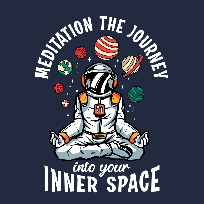 Space Mushroom Meditating Solar System Science Fan