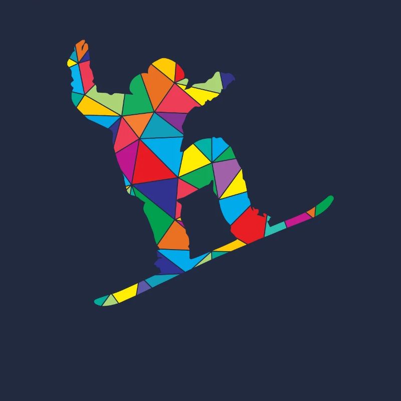 Low Poly Snowboard Polygon Snowboarding
