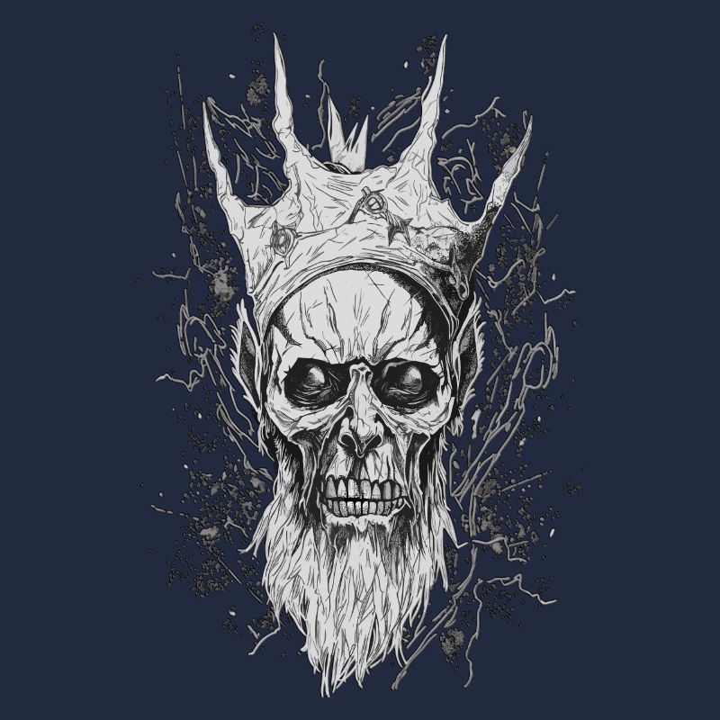 Gothic Line King Throne Horror Skull Horror Dark