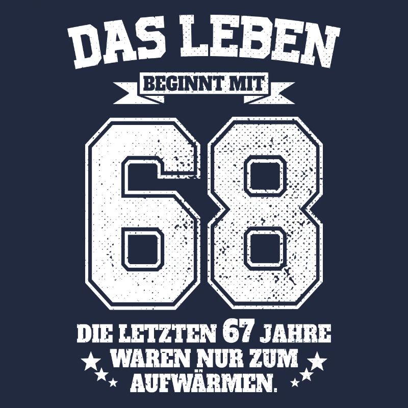 68. Geburtstag Geschenk Das Leben Beginnt Mit 68
