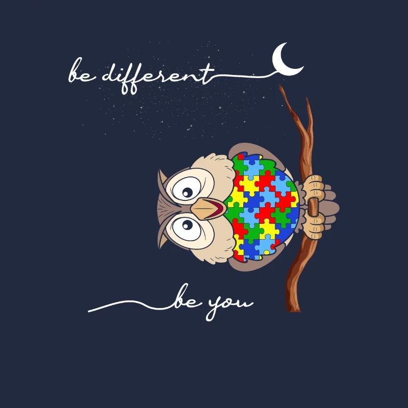 Be Different Puzzle Autismus Eule