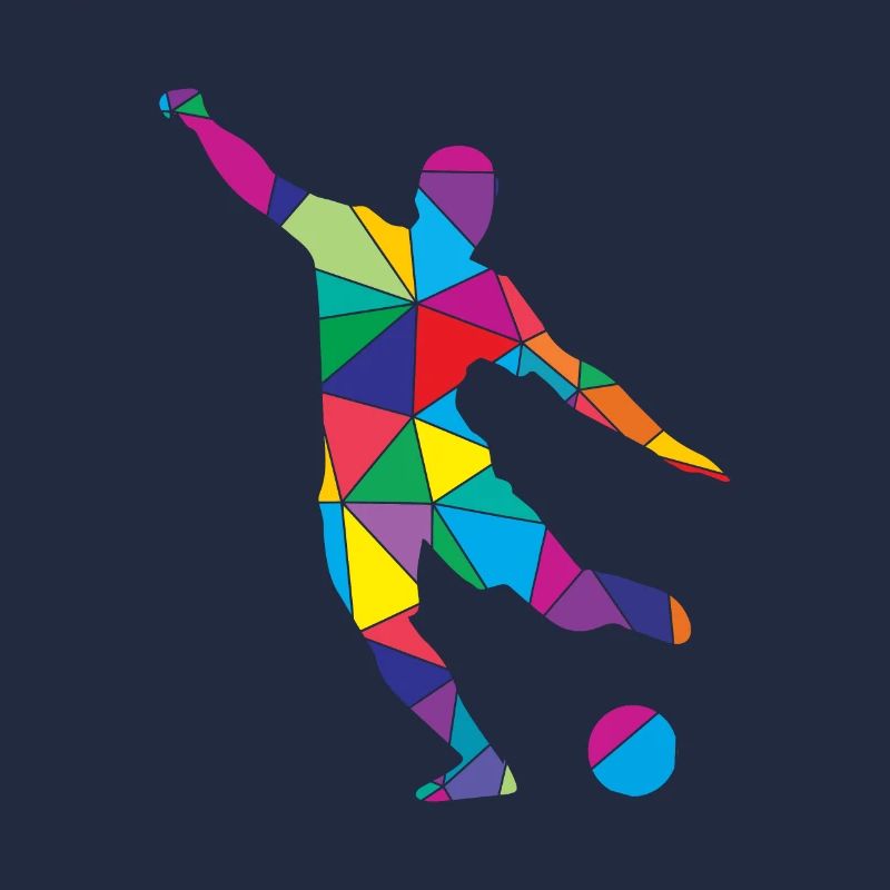 Low Poly Torwart Polygon Fußball